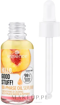Сыворотка для лица Essence Hello, Good Stuff! двухфазная масляная с персиковой водой и витамином E 30 мл