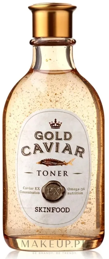 Тоник для лица Skinfood Gold Caviar EX Toner с экстрактом икры и частицами золота, 145 мл