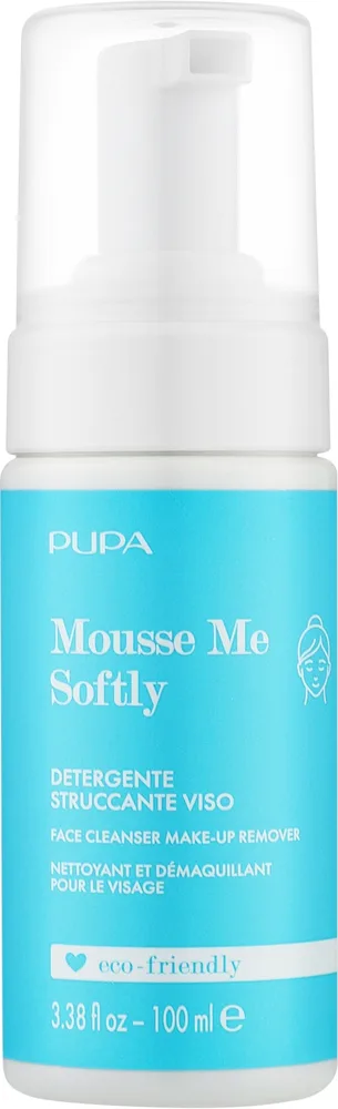 Pupa Mousse Me Softy мусс для снятия макияжа лица глаз и губ с молочной кислотой 100 мл