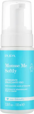 Pupa Mousse Me Softy мусс для снятия макияжа лица глаз и губ с молочной кислотой 100 мл