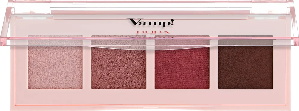 Палетка теней для век Pupa Vamp! Palette 4 Ombretti на четыре оттенка, оттенок 003 - Pinkish Bronze