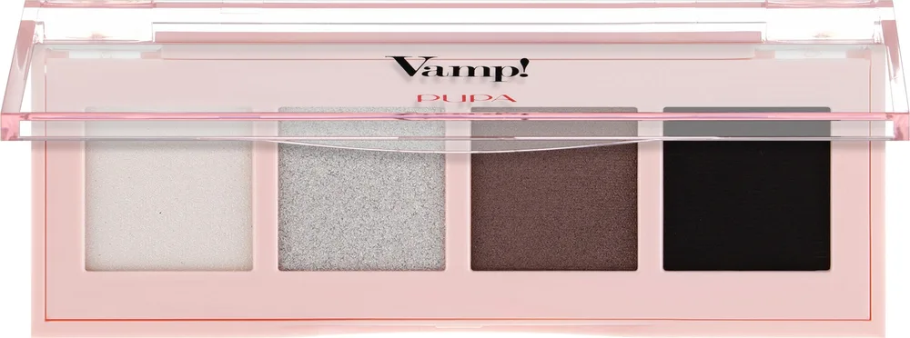 Палетка теней для век Pupa Vamp! Palette 4 Ombretti на четыре оттенка, оттенок 005 - Intense Smoky