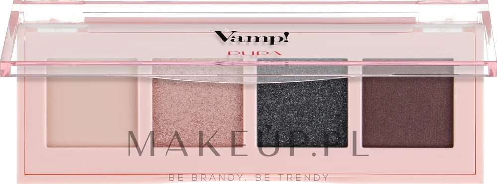 Палетка теней для век Pupa Vamp! Palette 4 Ombretti на четыре оттенка, оттенок 006 - Deep Nude