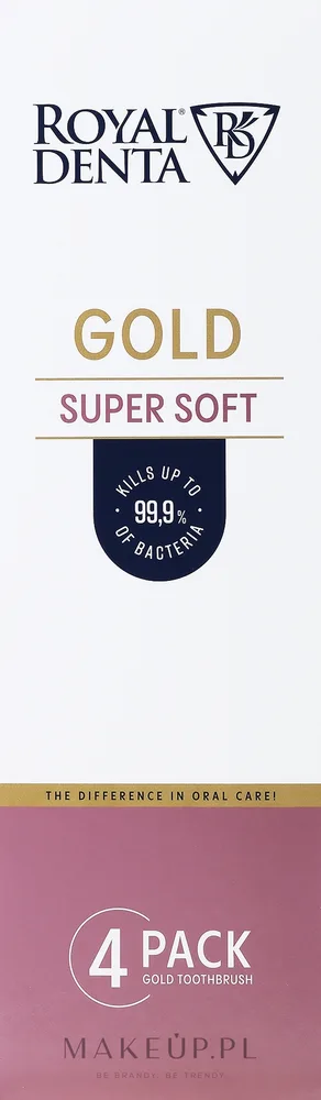 Набор зубных щеток Royal Denta Gold Super Soft 4 шт с очень мягкой щетиной