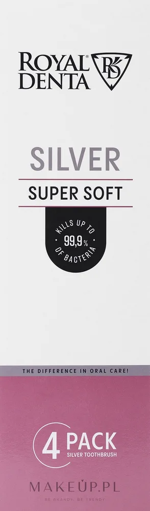Набор зубных щеток Royal Denta Silver Super Soft 4 шт с очень мягкой щетиной