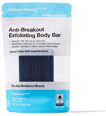 Мыло-скраб для тела Carbon Theory с активированным углём и маслом чайного дерева, 100 г