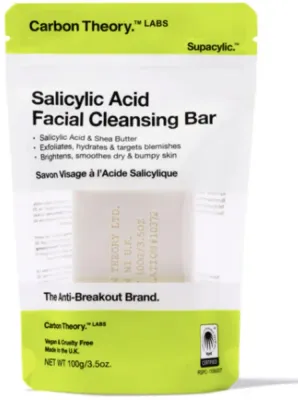 Мыло для лица Carbon Theory Salicylic Acid отшелушивающее с маслом ши, 100 г