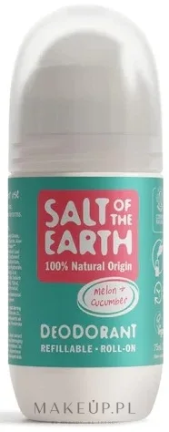 Натуральный минеральный дезодорант-ролик Salt of the Earth дыня и огурец