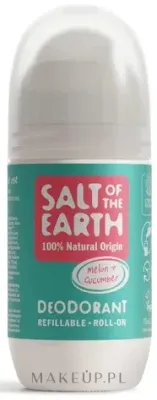 Натуральный минеральный дезодорант-ролик Salt of the Earth дыня и огурец