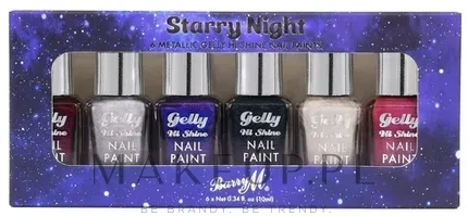 Набор лаков для ногтей Barry M Starry Night 6 ярких оттенков