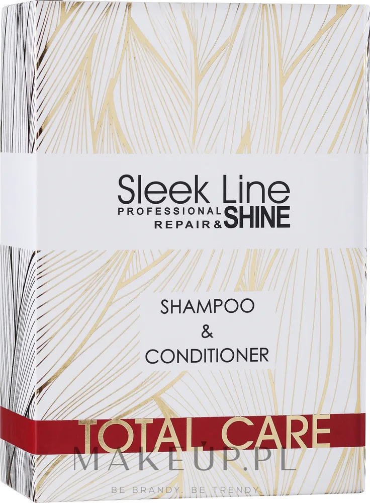 Набор Stapiz Sleek Line Total Care шампунь 300 мл и кондиционер 300 мл с протеинами шелка