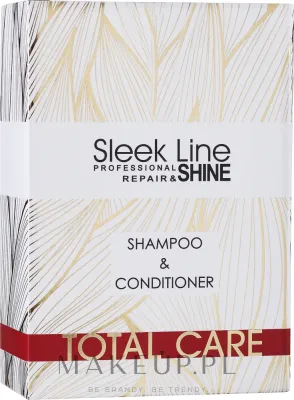 Набор Stapiz Sleek Line Total Care шампунь 300 мл и кондиционер 300 мл с протеинами шелка
