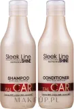 Набор Stapiz Sleek Line Total Care шампунь 300 мл и кондиционер 300 мл с протеинами шелка — фото 2