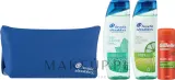 Набор Head & Shoulders & Gillette два шампуня для кожи головы гель для бритья и косметичка 2x300+75 мл — фото 2
