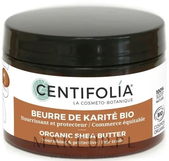 Органическое масло ши Centifolia нерафинированное для лица тела и волос