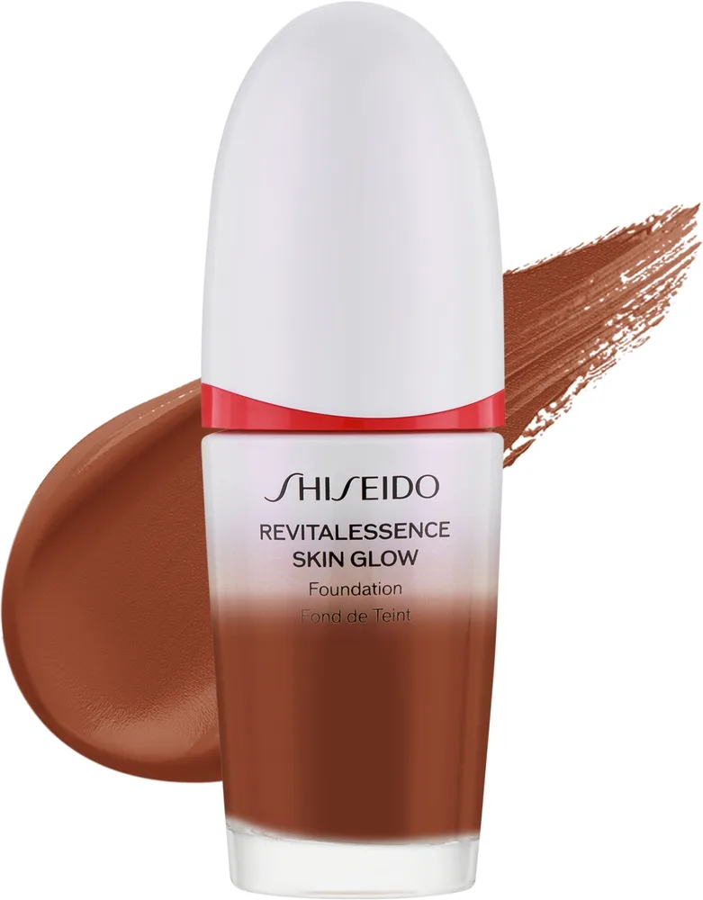 Тональная основа Shiseido Revitalessence Skin Glow Foundation SPF 30 PA+++ сияющая, 30 мл, оттенок 520 - Rosewood
