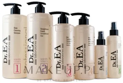 Набор Dr.EA Keratin Hair Care крем 1000 мл шампуни 1000 мл и 500 мл маска 500 мл сыворотка 130 мл и молочко 220 мл