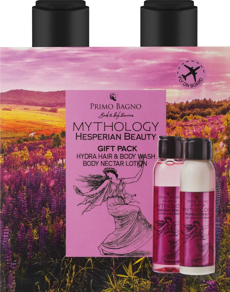 Набор Primo Bagno Mythology Hesperian Beauty гель для душа и лосьон для тела с алоэ 2x100 мл