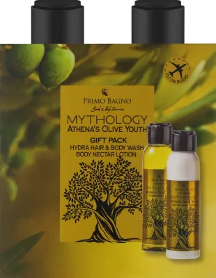 Набор Primo Bagno Mythology Athena's Olive гель для душа и крем для тела с алоэ и оливой 2x100 мл