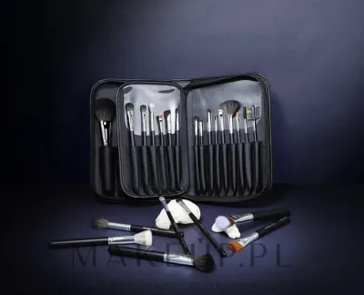 Набор кистей для макияжа Eigshow Beauty Master Series-PRO Bright Silver 26 шт. с чехлом