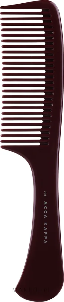 Расчёска для волос Acca Kappa Pettine Basic Con Manico 230 бордовая