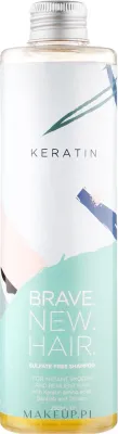 Бессульфатный шампунь Brave New Hair Keratin для непослушных и сухих волос, с баобабом и таману, 250 мл