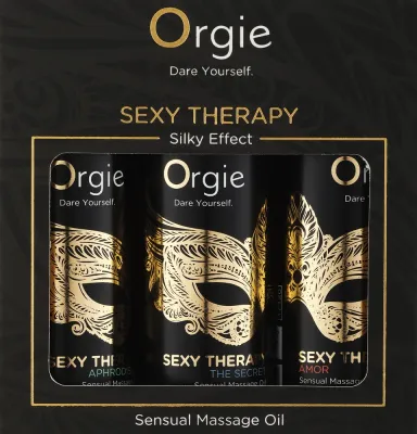 Набор массажных масел Orgie Sexy Therapy с миндальным маслом и оливой 3x30 мл