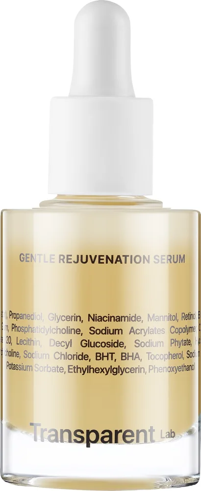 Сыворотка для лица Transparent Lab Gentle Rejuvenation с ретинолом, ниацинамидом 5% и эллаговой кислотой, 30 мл