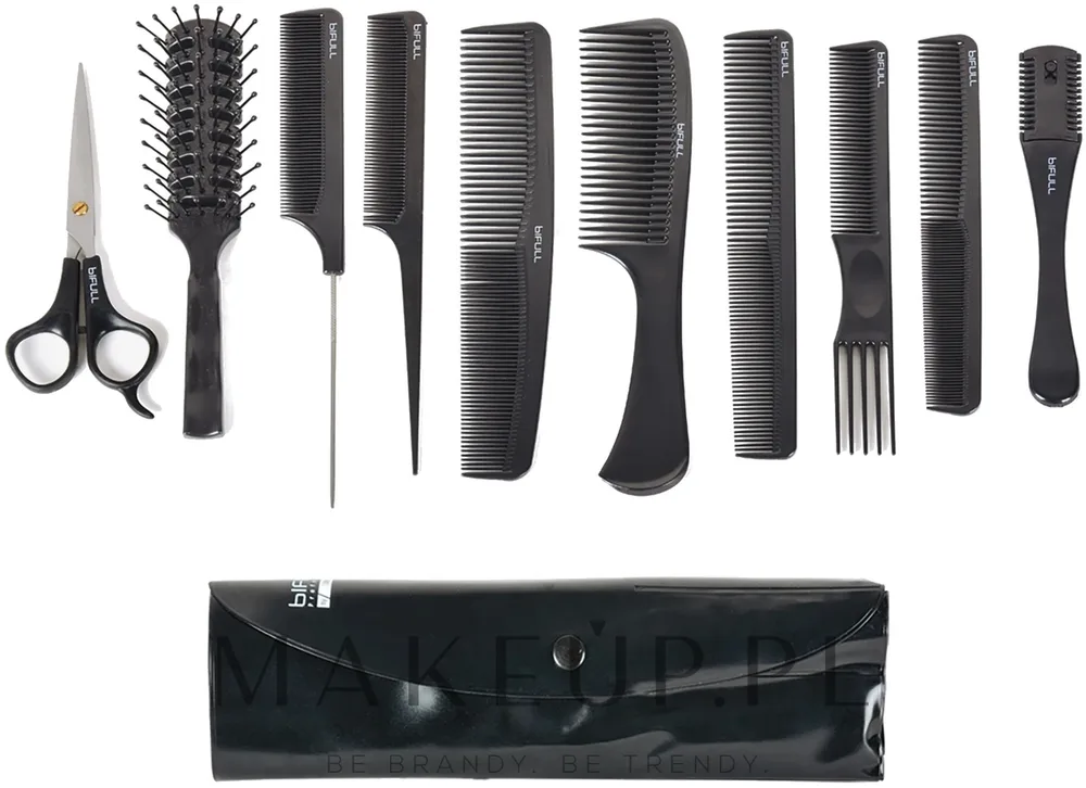 Набор профессиональных расчесок Bifull Professional Peine 8 Set Black 8 шт