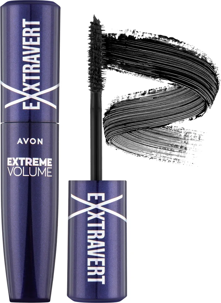 Тушь для ресниц Avon Exxtravert Extreme Volume объём, оттенок Blackest Black