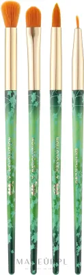 Набор кистей для макияжа Makeup Revolution x DC Poison Ivy Brush Set 4 шт. изумрудный