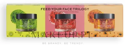 Набор тканевых масок для лица Makeup Revolution Skincare X Jake Jamie киви арбуз и папайя 3 шт