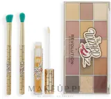Набор Makeup Revolution x Wizard of Oz Yellow Brick Road палетка теней блеск для губ и 2 кисти — фото 2