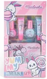 Набор детской косметики Martinelia Yummy Makeup & Case 2 блеска для губ 2 лака для ногтей и металлический футляр — фото 1