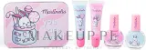 Набор детской косметики Martinelia Yummy Makeup & Case 2 блеска для губ 2 лака для ногтей и металлический футляр — фото 2