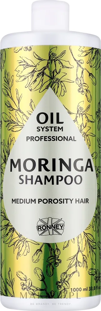Шампунь Ronney Professional для волос средней пористости с маслом моринги и арганы, 1000 мл