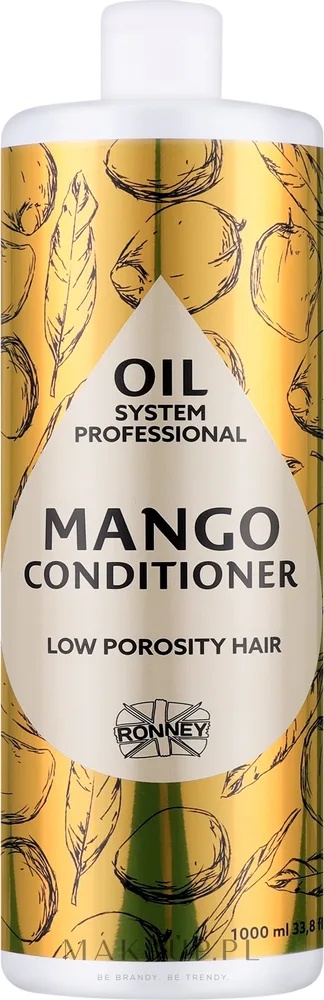 Кондиционер для волос Ronney Professional Oil System Mango для волос низкой пористости, 1000 мл