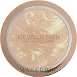 Хайлайтер для лица Makeup Revolution Festive Allure компактный, с мраморным рисунком, 12 г — фото 2