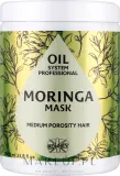 Маска для среднепористых волос Ronney Professional Oil System с маслом моринги, кокос, льняное масло, авокадо, аргана, 1000 мл — фото 1
