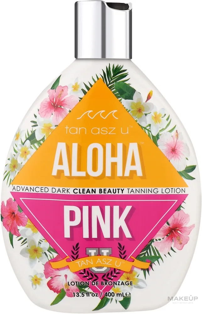 Лосьон для загара Tan Asz U Aloha Pink Clean Beauty без бронзеров кокос гранат 400 мл