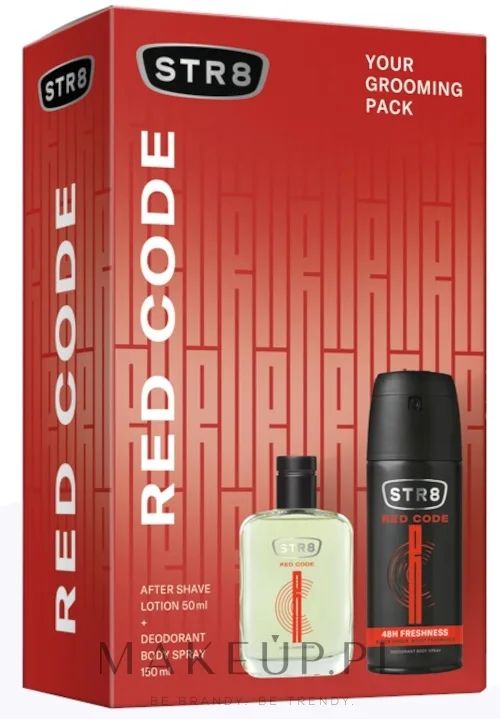 Набор STR8 Red Code лосьон после бритья 50 мл и дезодорант-спрей 150 мл для мужчин