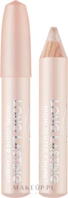 Хайлайтер-карандаш PuroBio Cosmetics Long Lasting Highlighter Chubby кремовый, со сверкающими частицами, 3,3 г