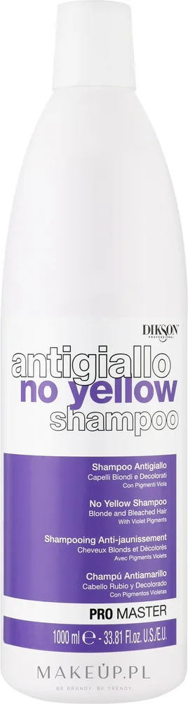 Фиолетовый шампунь Dikson ProMaster Anti-Yellow против желтизны для блонда, 1000 мл