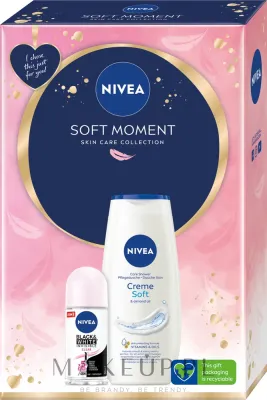 Набор NIVEA Soft Moment гель для душа и антиперспирант с миндальным маслом 250+50 мл