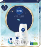 Набор NIVEA Feel Soft гель для душа антиперспирант и крем с миндальным маслом 250+50+100 мл — фото 1