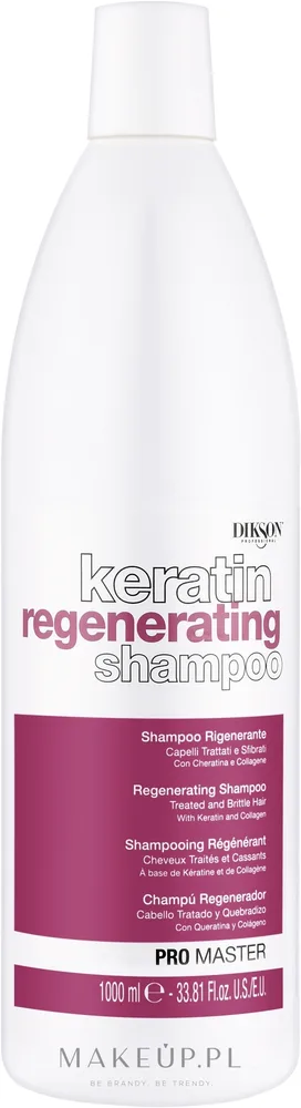 Шампунь Dikson Keratin Regenerating восстанавливающий, с кератином и коллагеном, 1000 мл