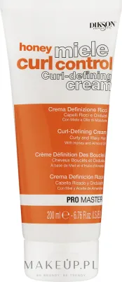 Крем для вьющихся волос Dikson Honey Miele Curl Control фиксирующий, с мёдом и миндальным маслом, для чётких локонов, 200 мл