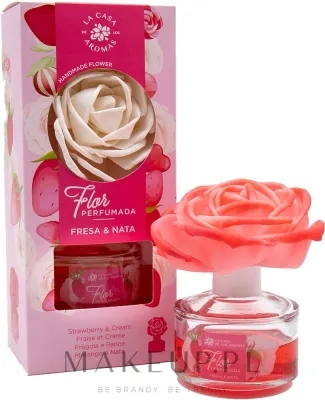 Аромадиффузор-цветок для дома La Casa De Los Aromas Reed Diffuser Strawberry & Cream 65 мл