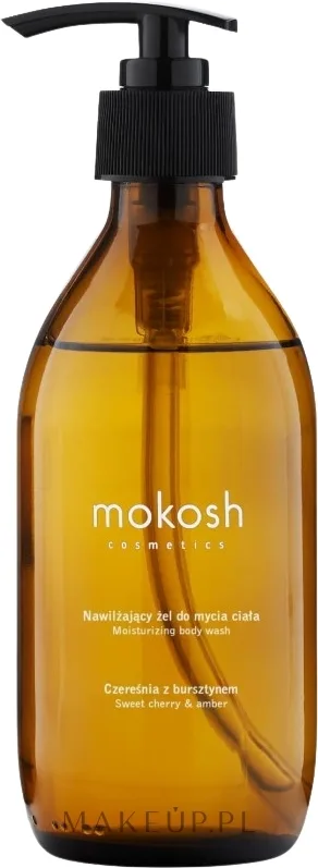 Увлажняющий гель для душа Mokosh Cosmetics Вишня и янтарь, 300 мл