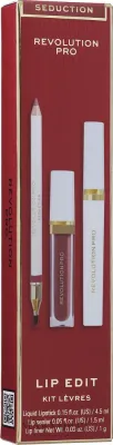 Набор для губ Revolution PRO Iconic Lip Edit Seduction помада карандаш и блеск с жожоба и гиалуроном 4.5+1.5 мл